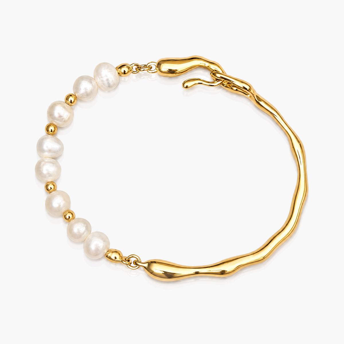 Dainty Pearl Beaded Bracelet