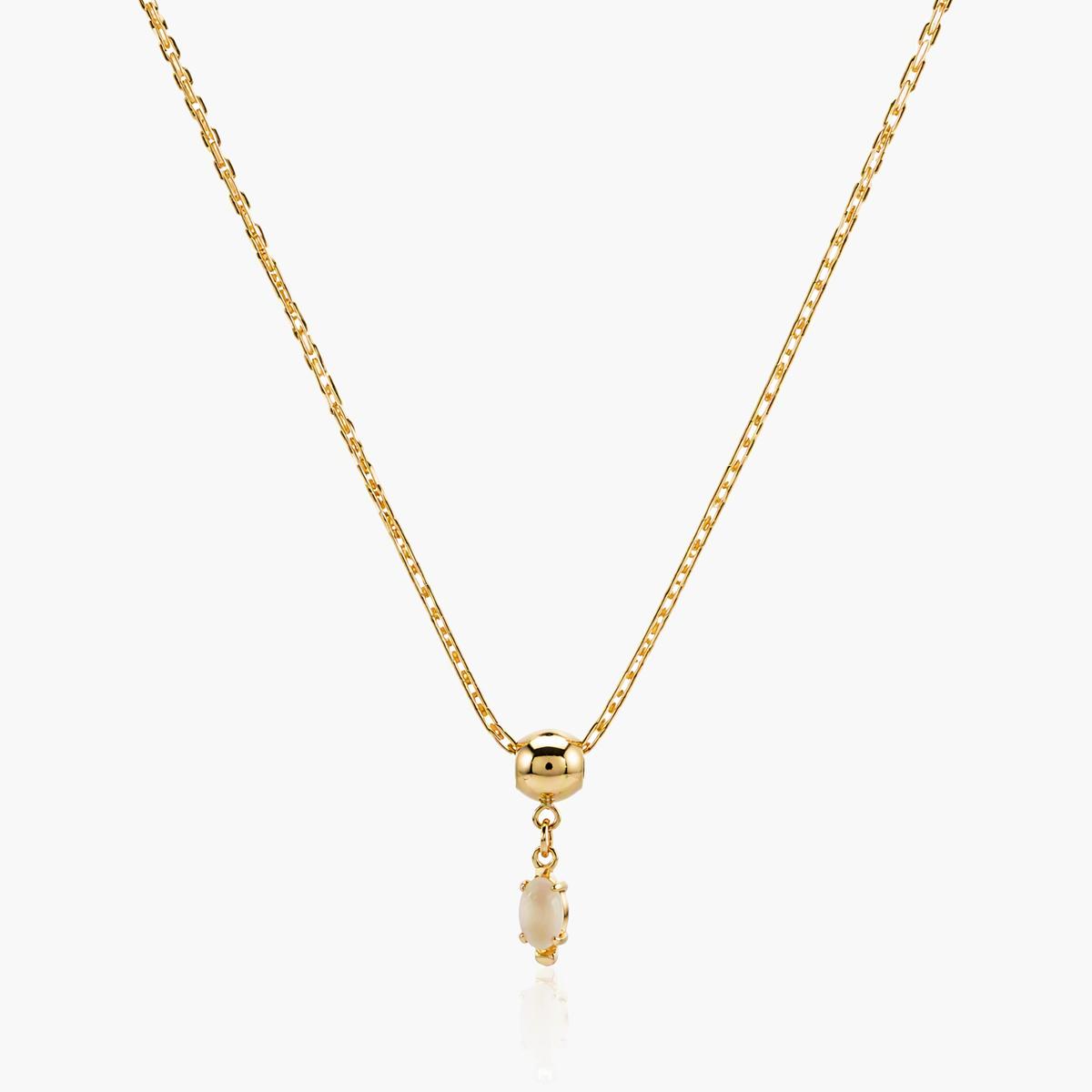 Dainty Single Stone Pendant Necklace