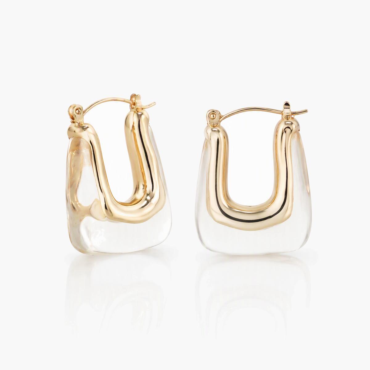 Trendy U-Shape Hoop Earrings