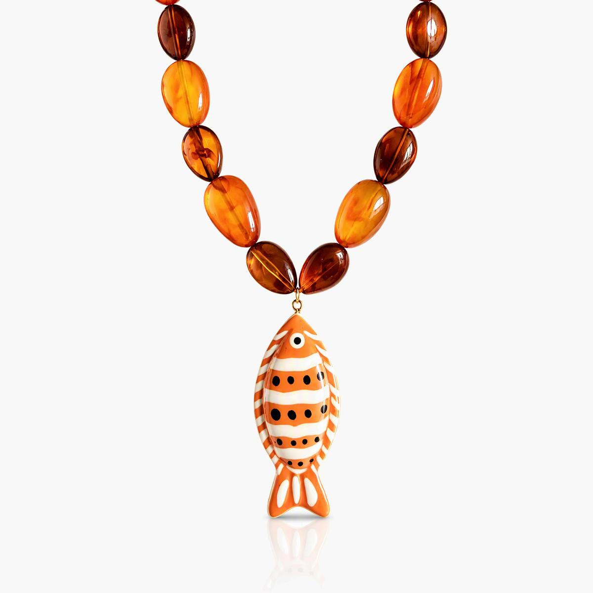 Boho Fish Pendant Necklace