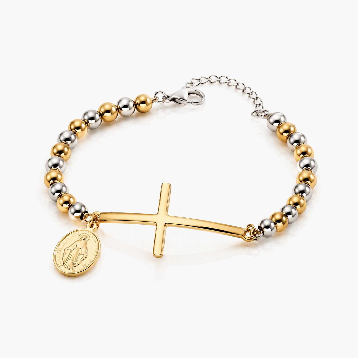 Cross Beaded Bracelet