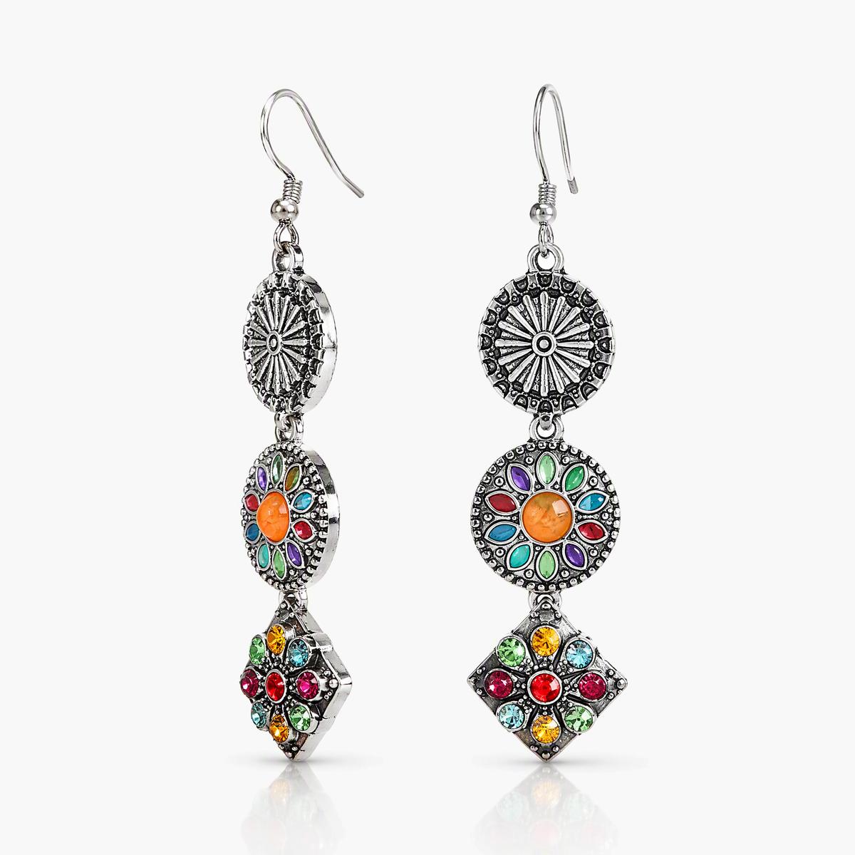 Boho Feather Drop Earrings