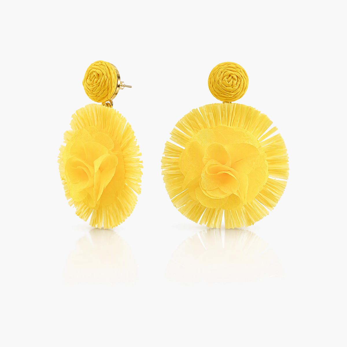 Boho Flower Drop Earrings