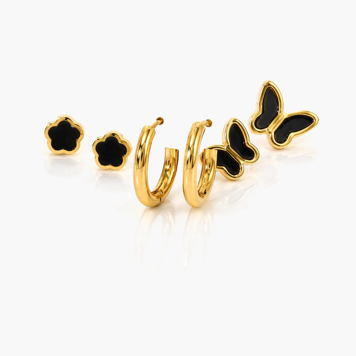 Cute Butterfly & Clover Earrings