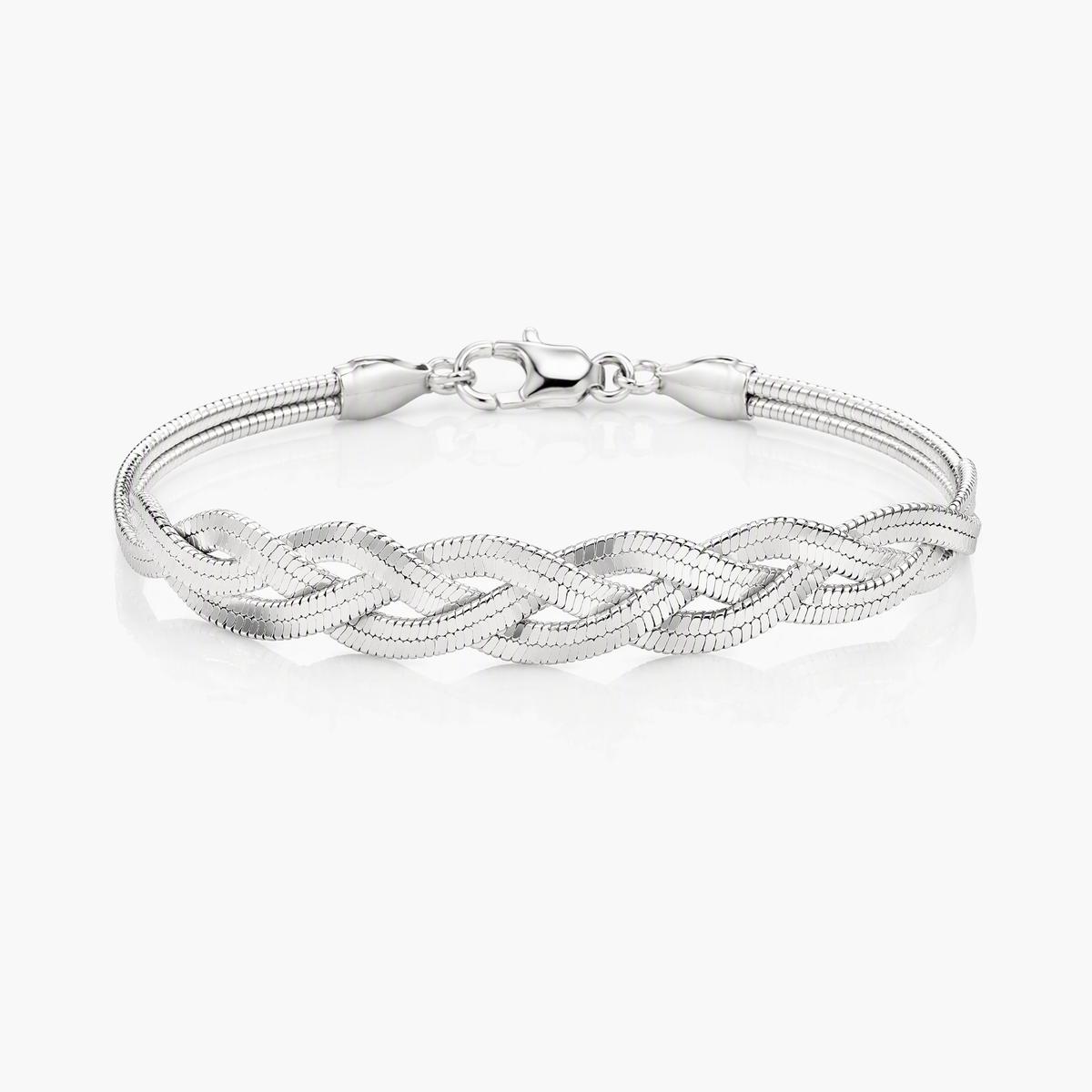 Love Knot Snake Chain Bracelet