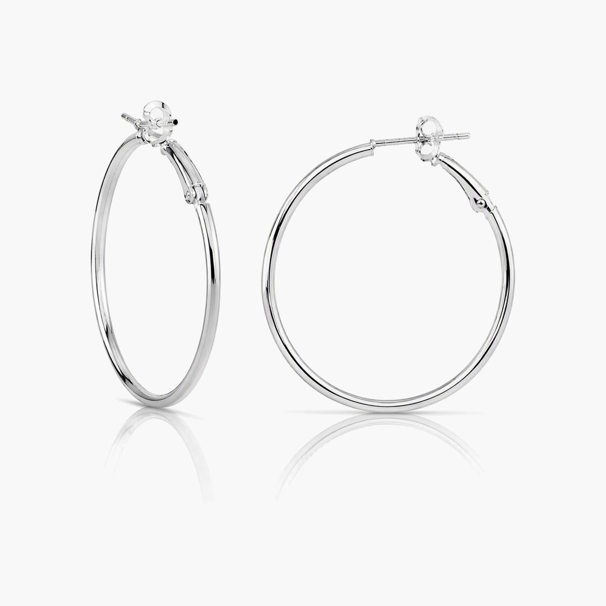 Minimalist Round Hoop Earrings
