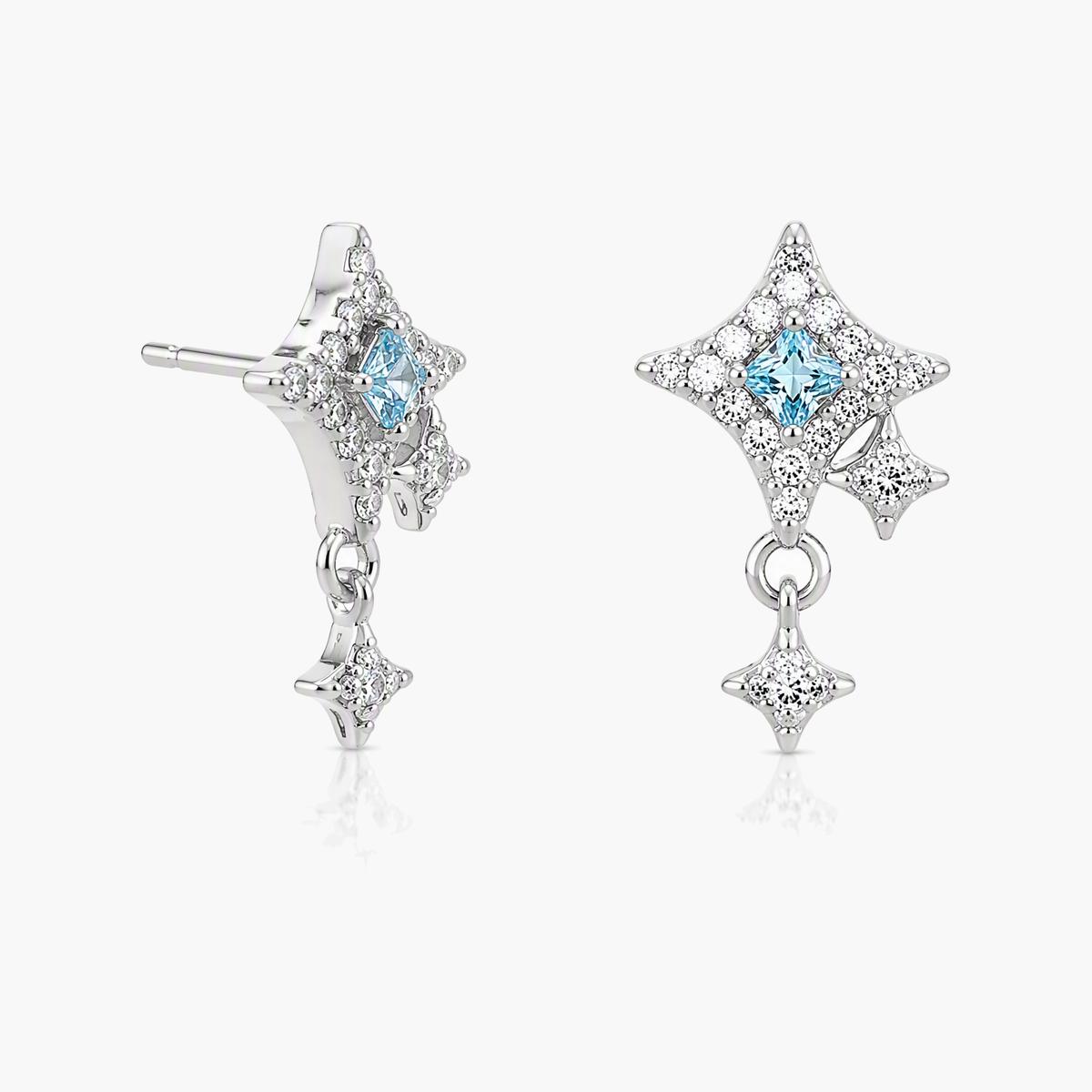 Dainty Star Drop Earrings