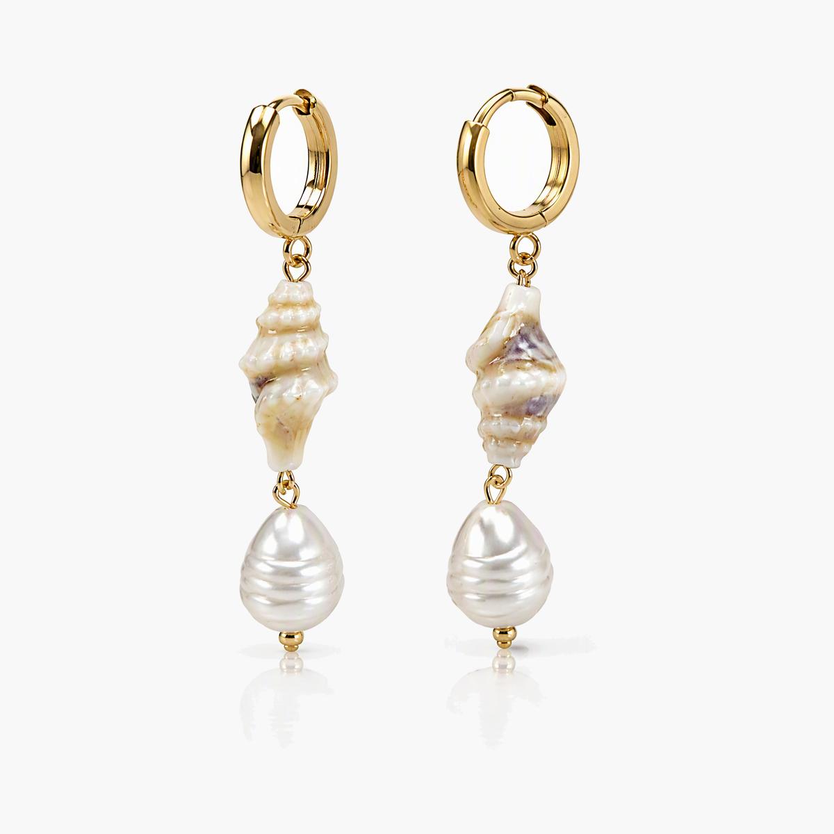 Boho Shell Drop Earrings