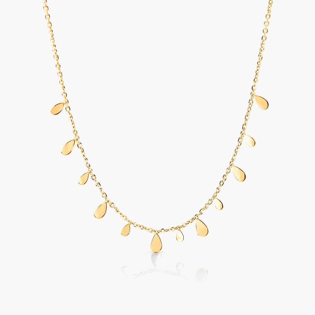 Dainty Teardrop Charm Necklace