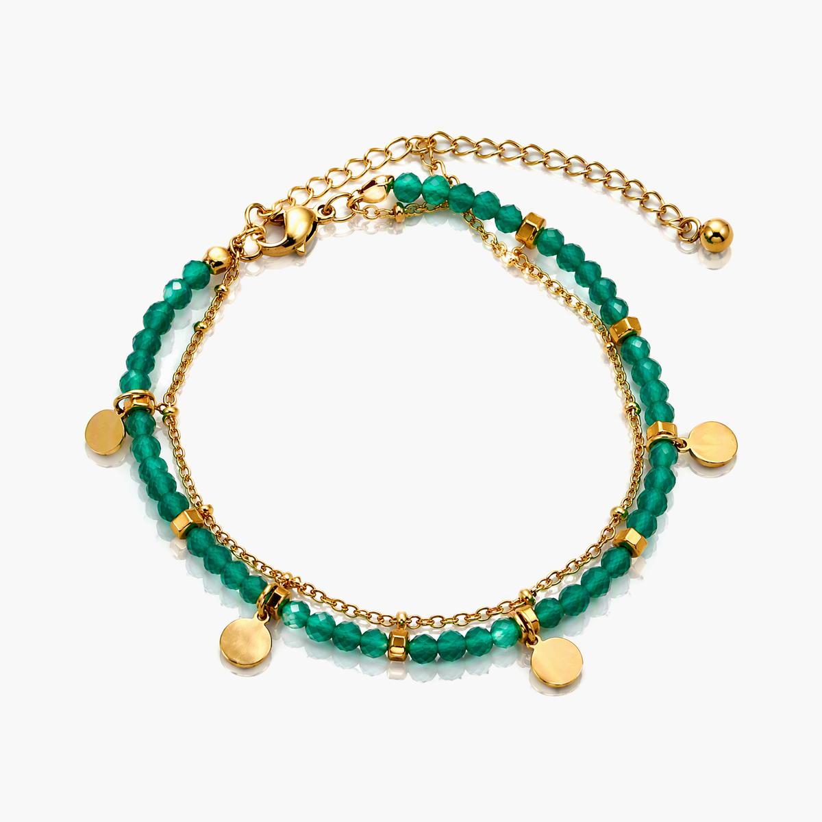 Dainty Disc Charm Bracelet