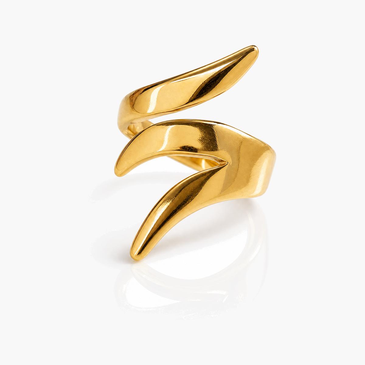 Trendy Double Layer Bypass Ring