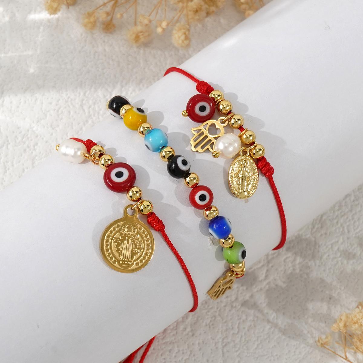 Boho Evil Eye Charm Bracelet