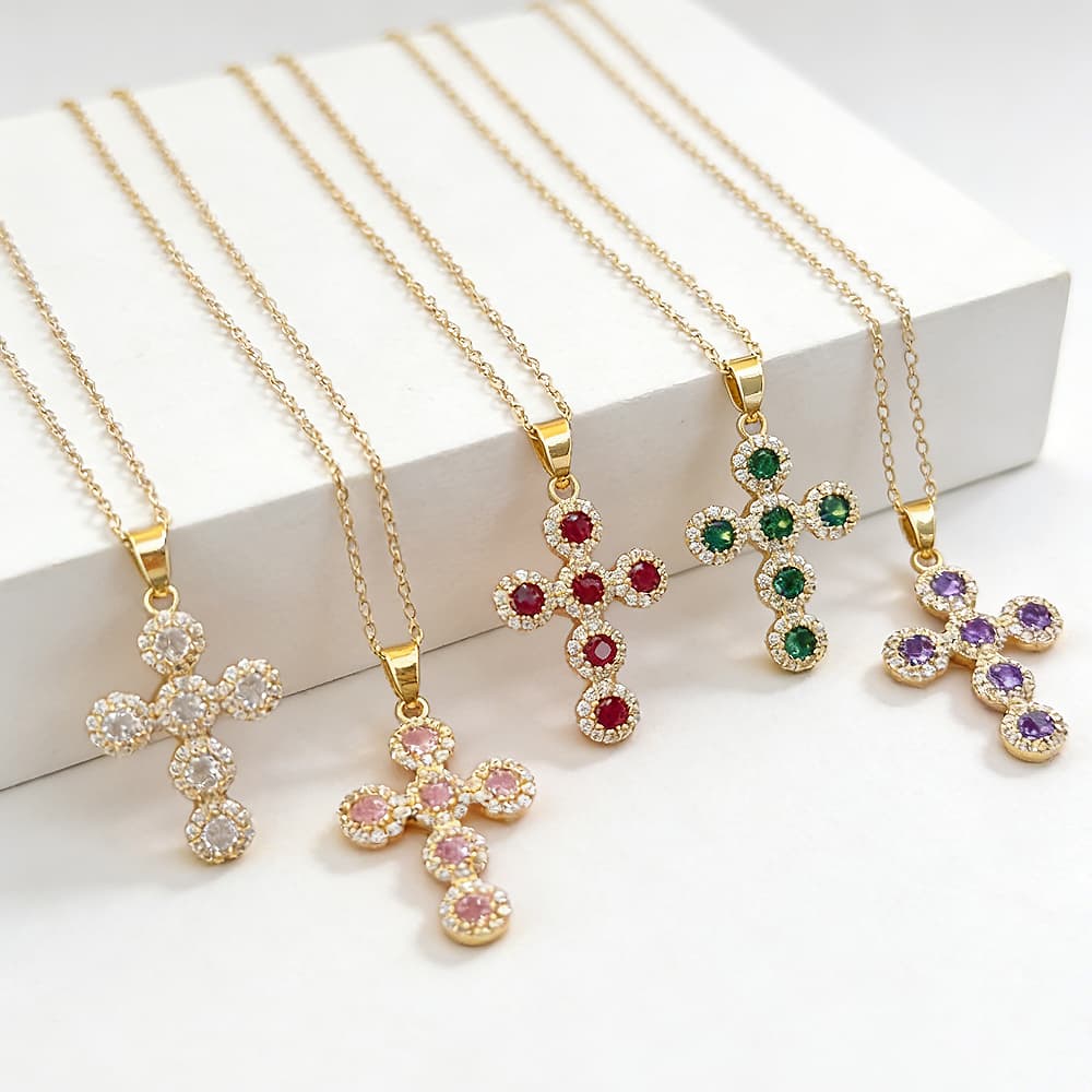 Dainty Cross Pendant Necklace