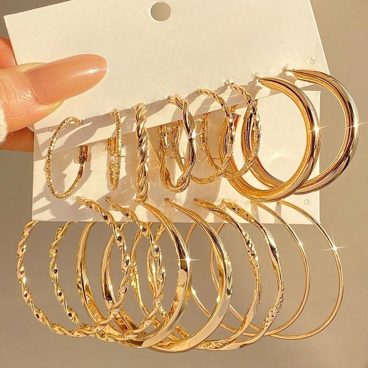 Twisted Band Hoop Earrings
