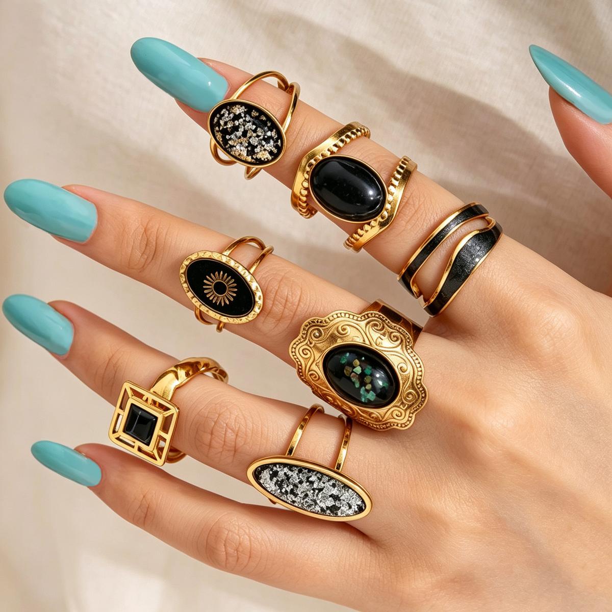Vintage Oval Open Ring