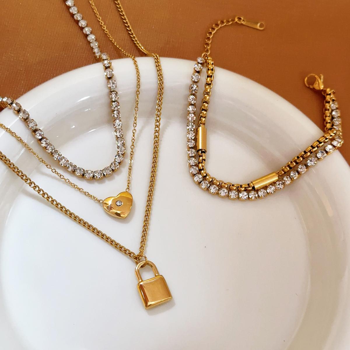 Trendy Lock Pendant Necklace