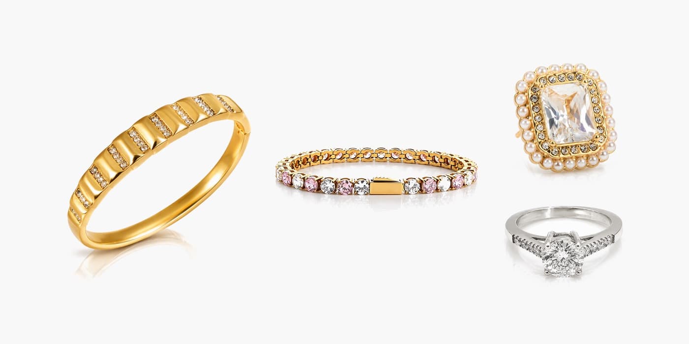 Silver Classic Jewelry Layering Set