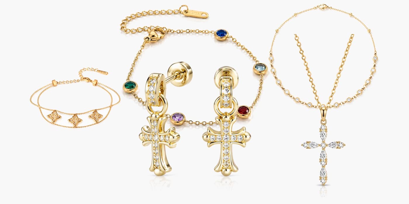 Gold Classic Jewelry Set