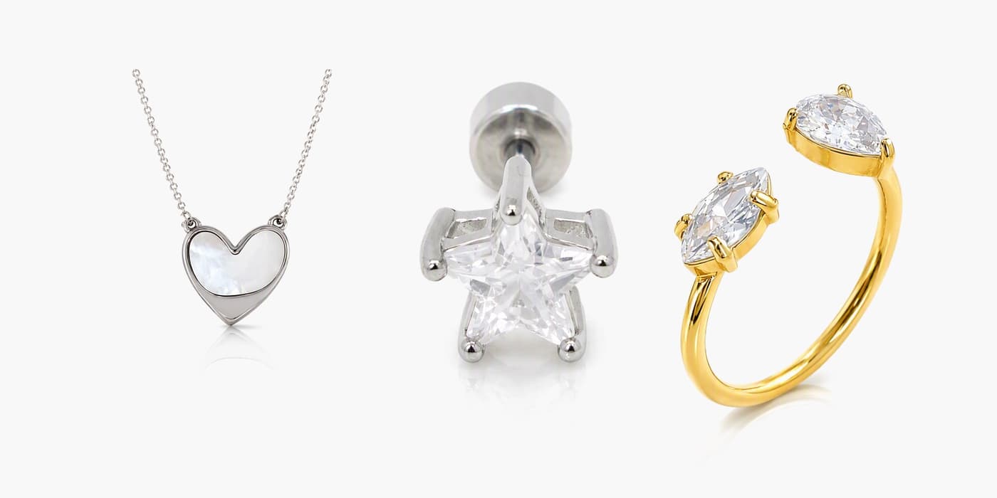 Silver Minimalist Star Jewelry Stack