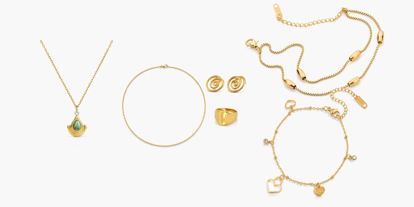 Teardrop Jewelry Layering Set