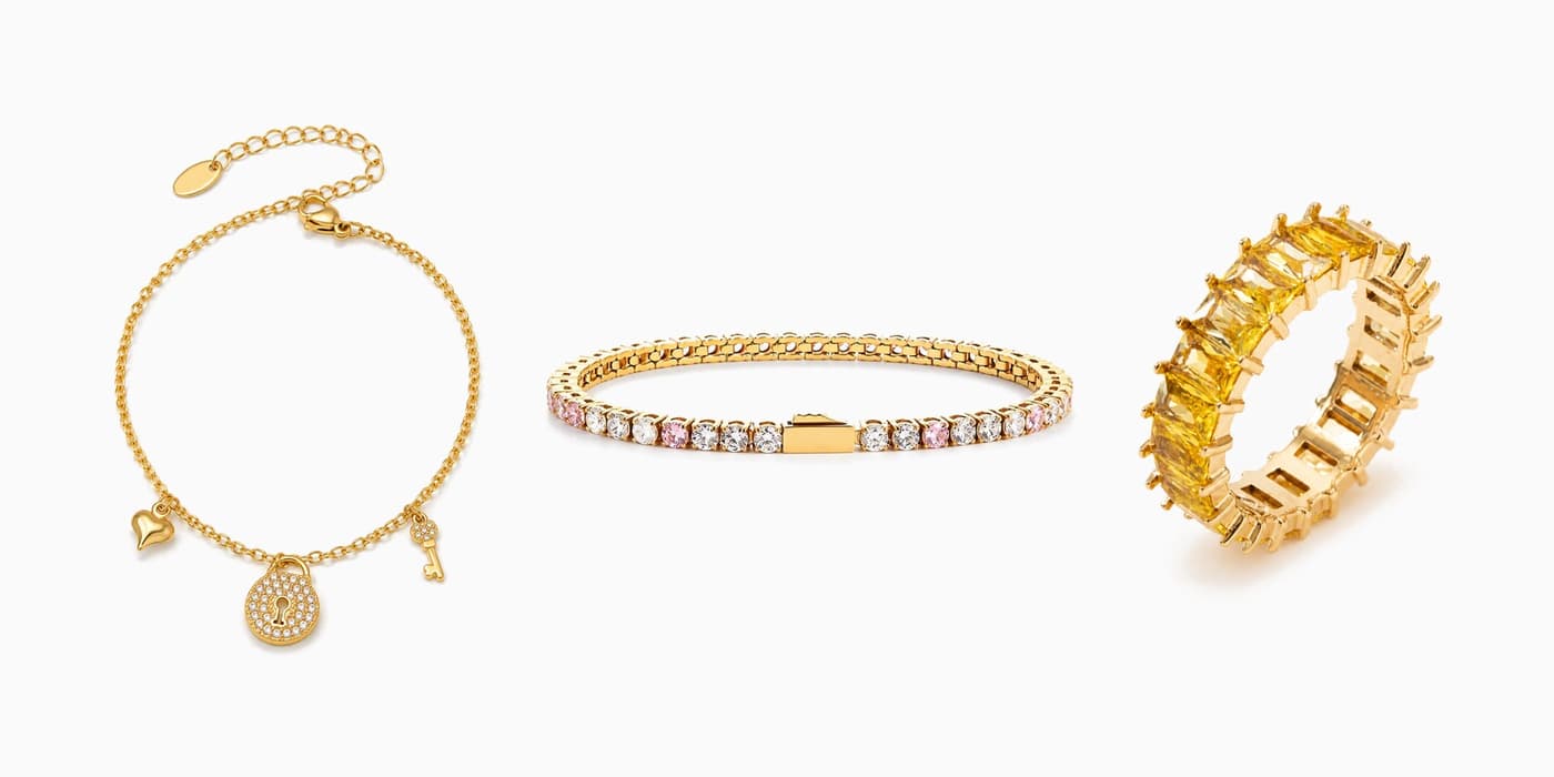 Gold Glam Trio