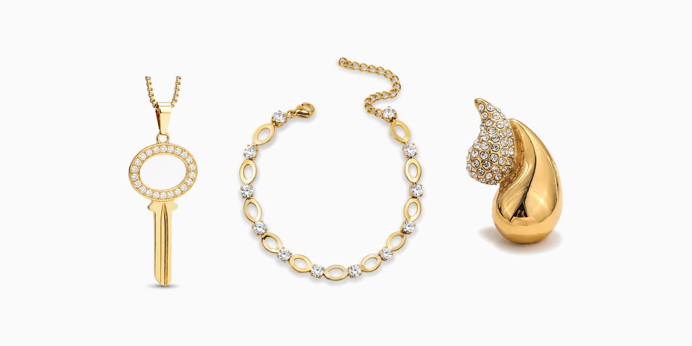 Warm Gold Party Trio