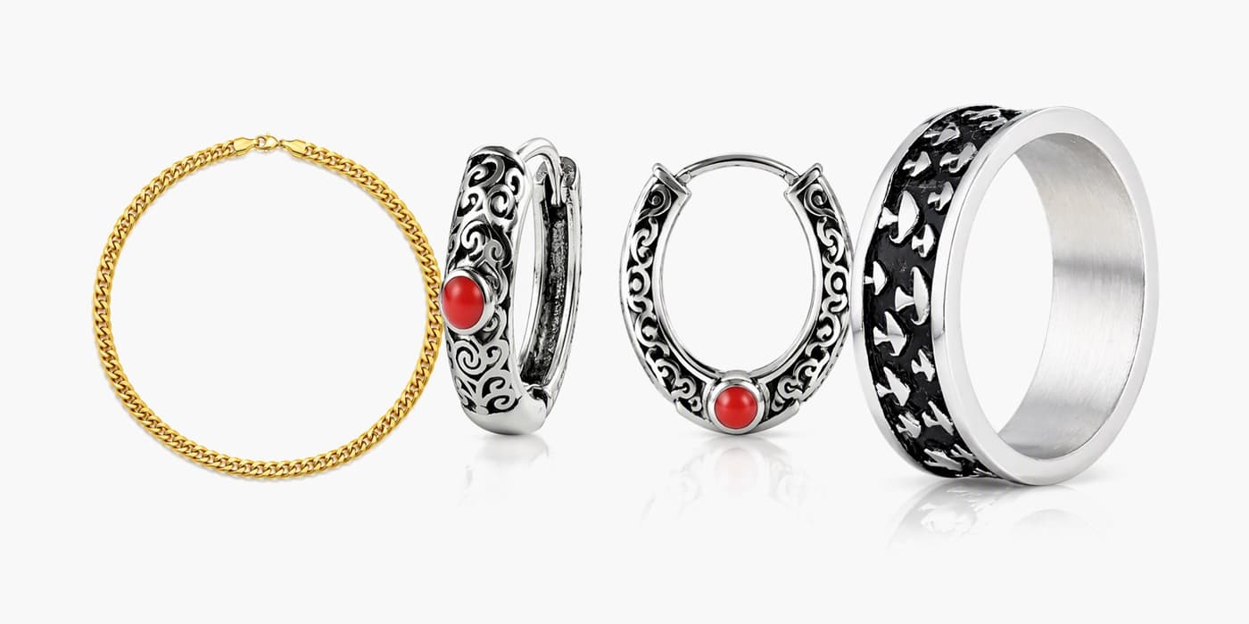 Edgy Silver Night Set