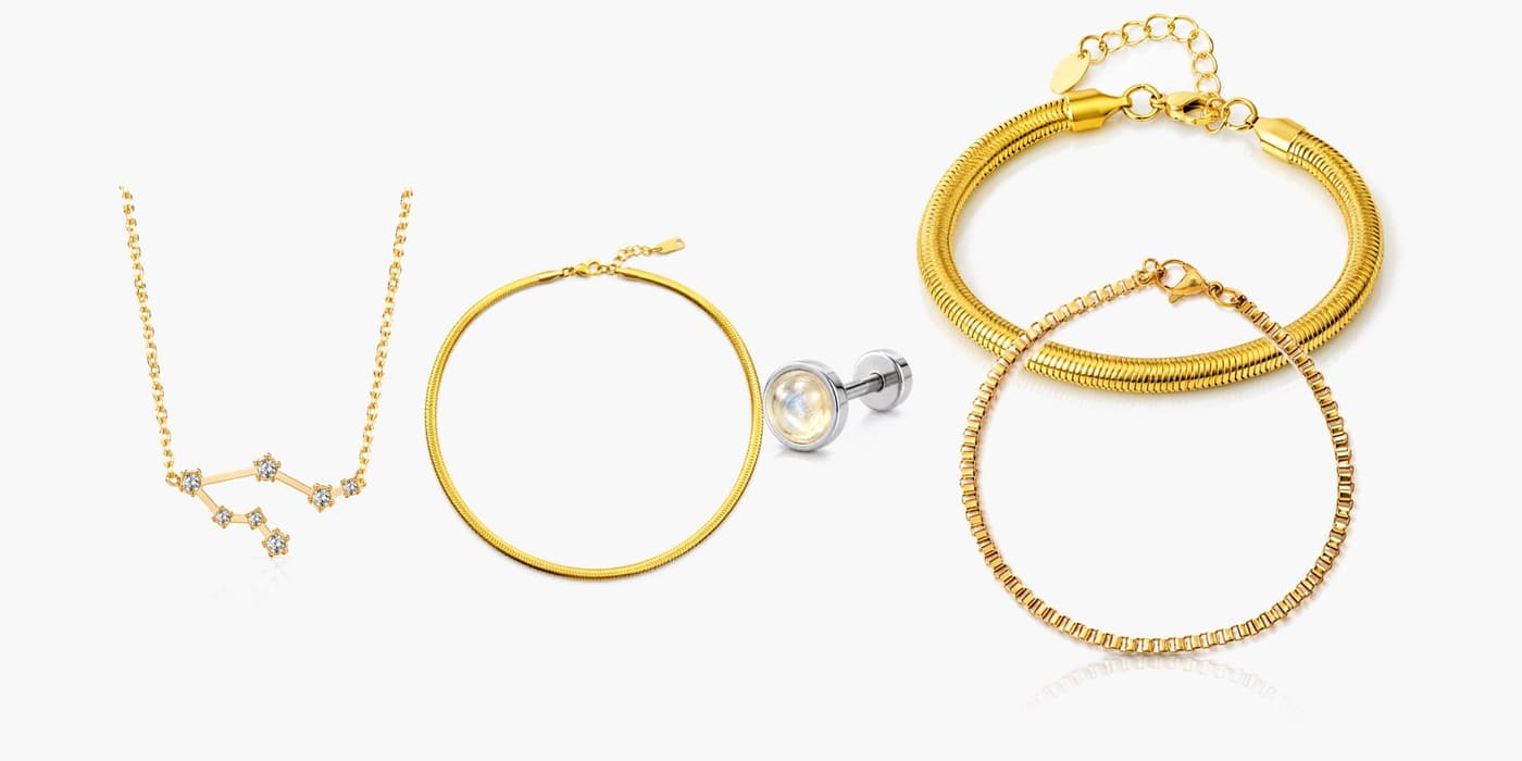 Silver Minimalist Jewelry Layered Set