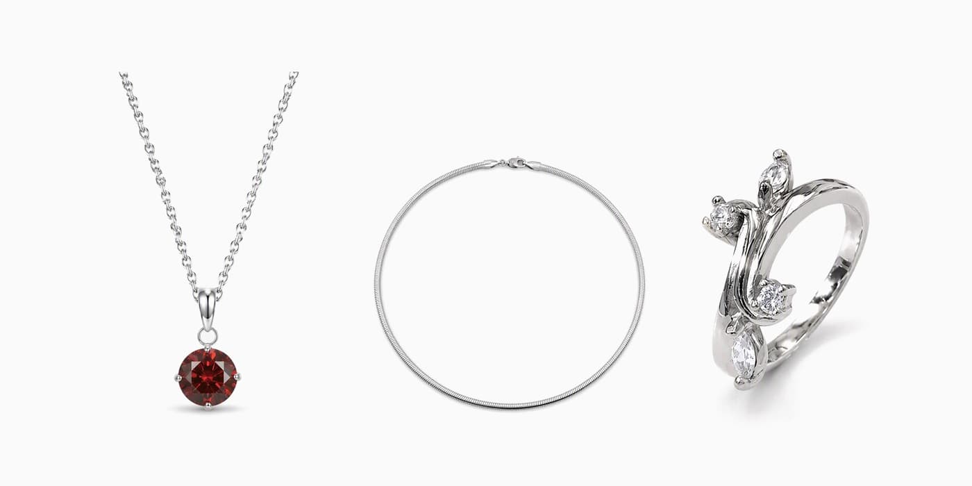 Minimalist Silver Necklace & Ring Stack