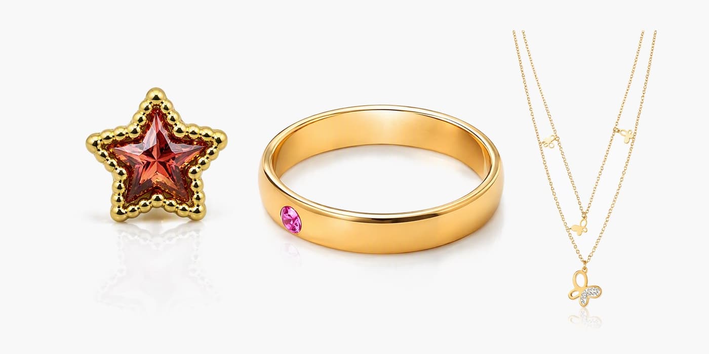 Everyday Gold Stack with Star Studs