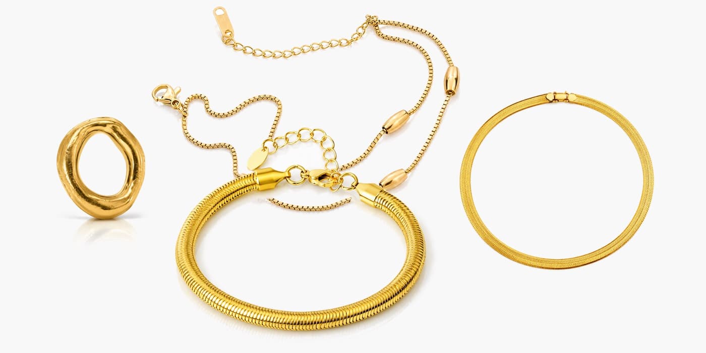 Warm Gold Minimalist Set