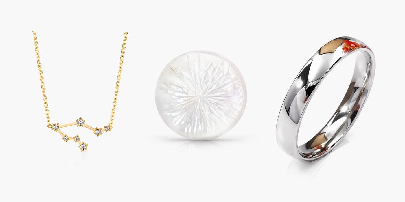 Silver Minimalist Flower Jewelry Stack