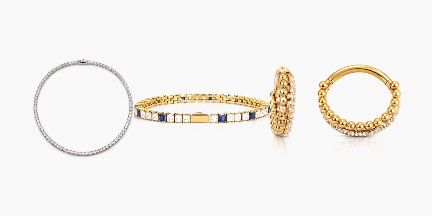Silver Sparkling Jewelry Trio