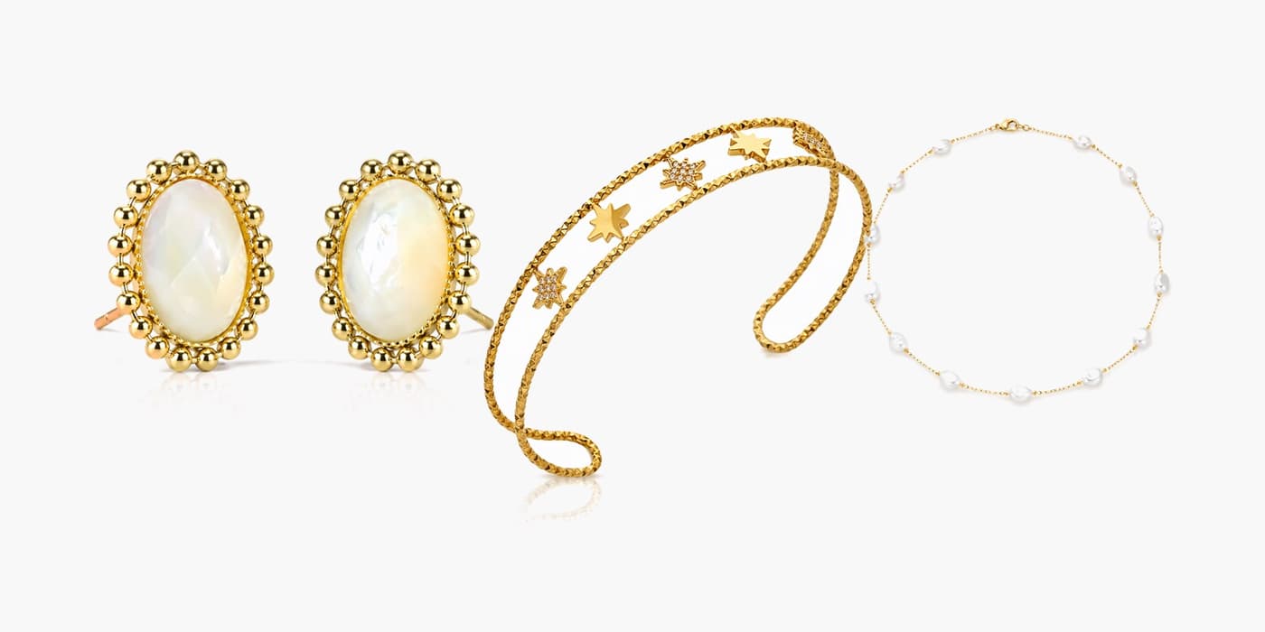 Gold Classic Jewelry Layering Set