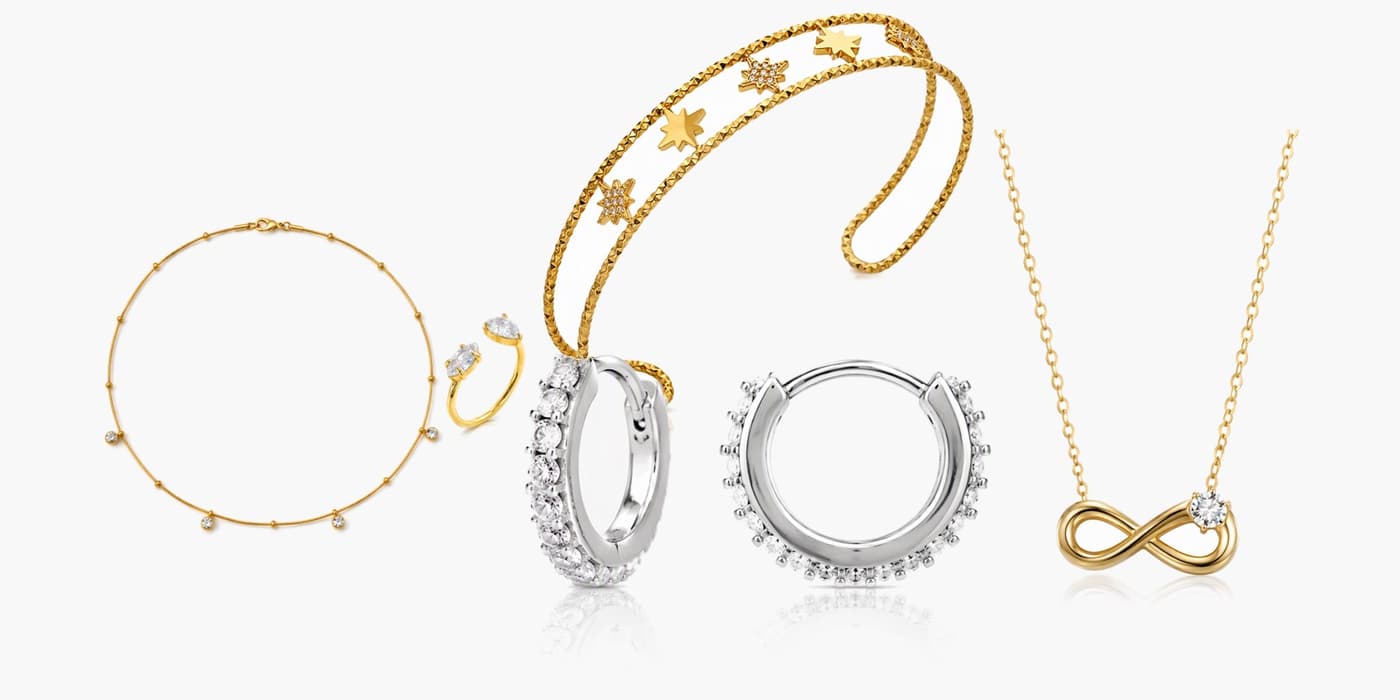 Silver Minimalist Jewelry Layering Set