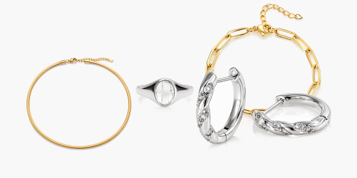 Silver Minimalist Jewelry Stack