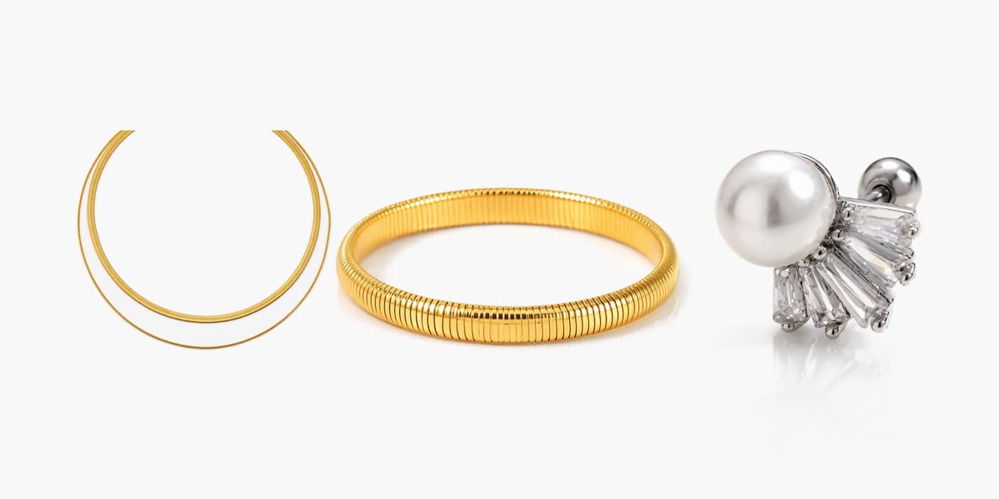 Minimalist Silver Jewelry Layering Set