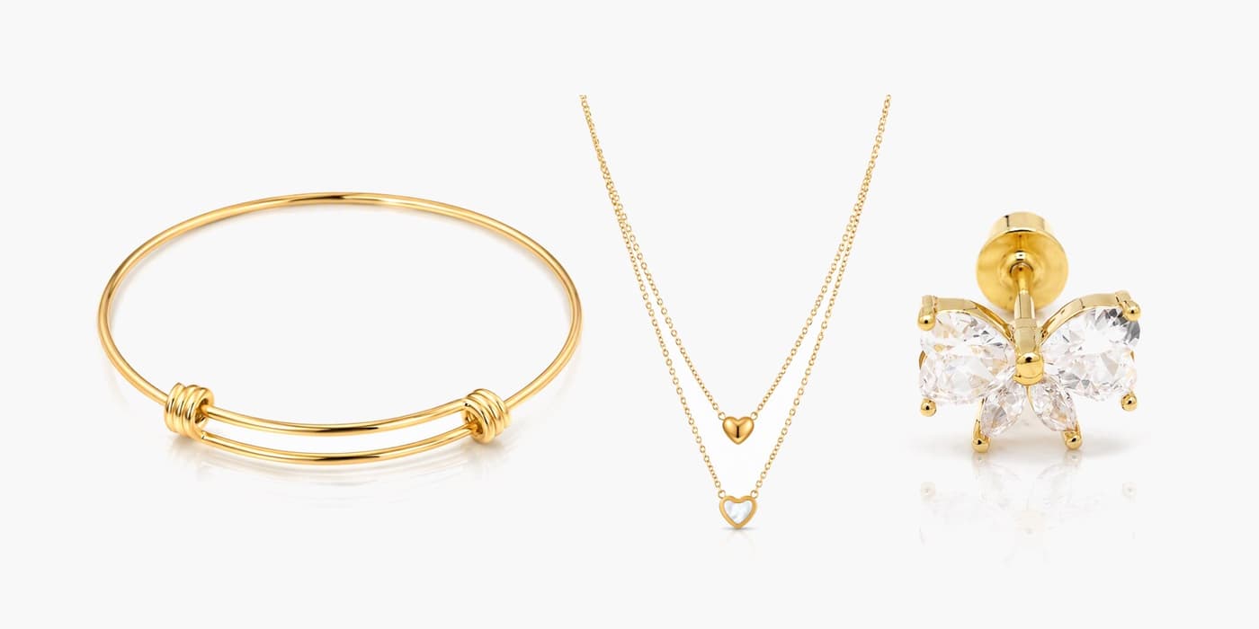 Everyday Gold Star & Butterfly Stack