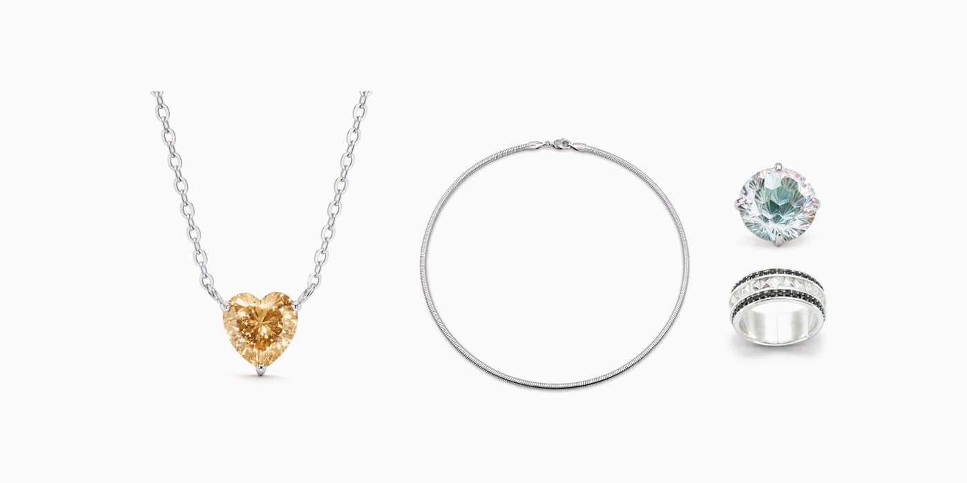 Silver Classic Jewelry Layered Set