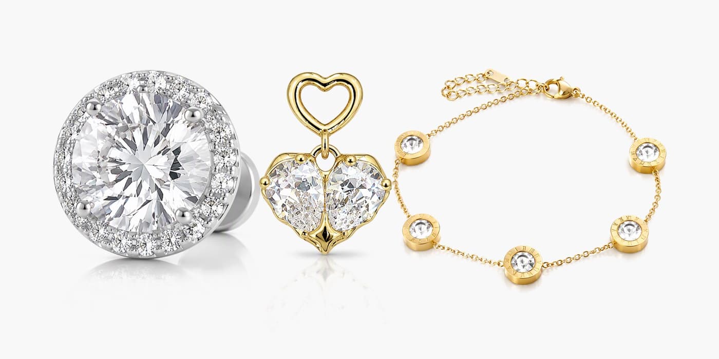 Cool Silver Date Night Heart Set