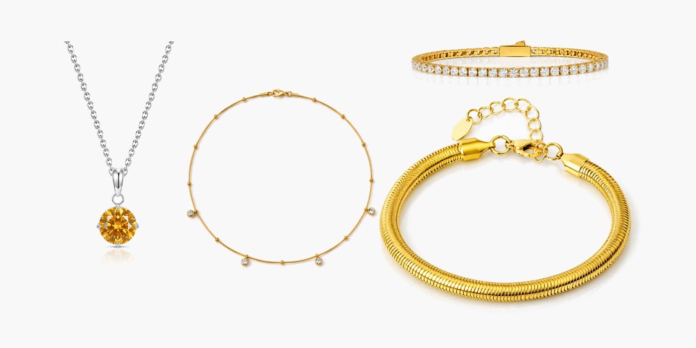 Classic Silver Necklace & Bracelet Stack