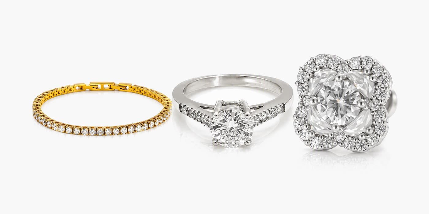 Silver-White Date Night Trio