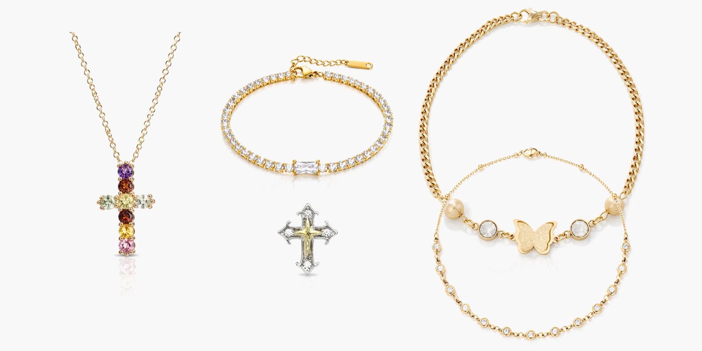Gold Classic Jewelry Set