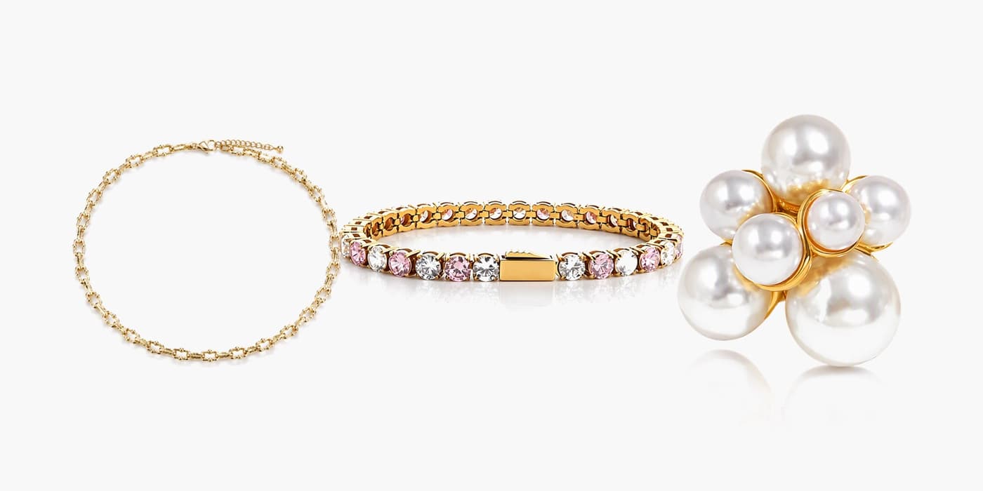 Gold Classic Jewelry Layering Set