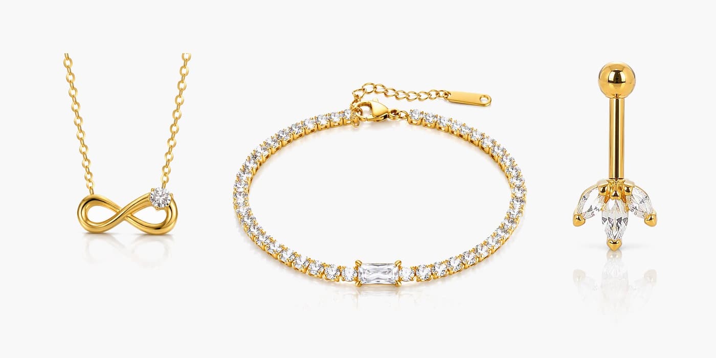 Everyday Gold Flower & Infinity Stack