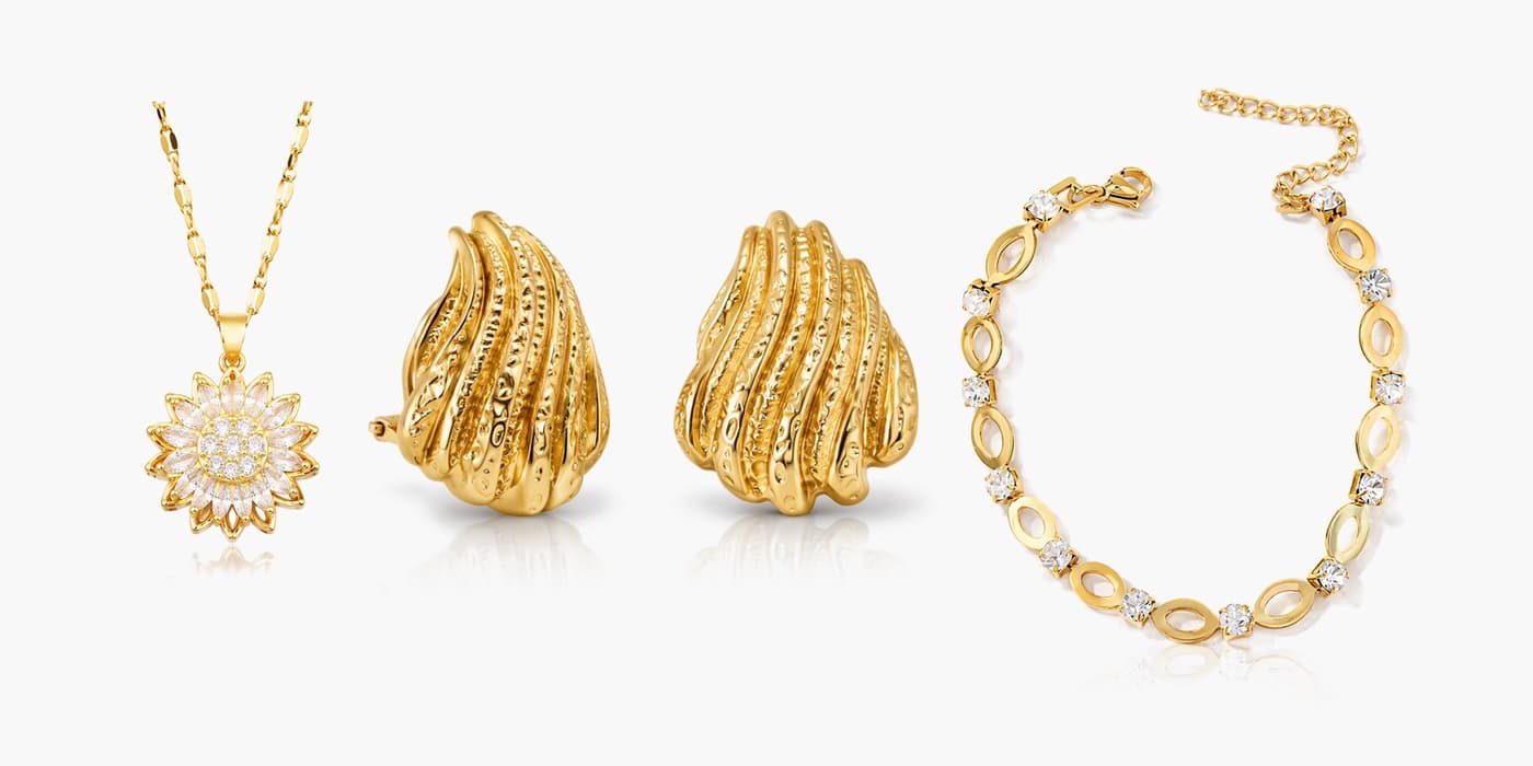 Warm Gold Party Trio