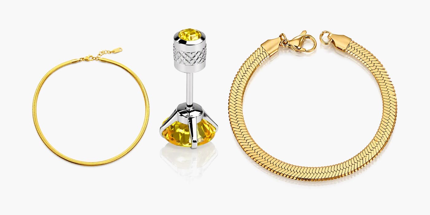 Silver Classic Jewelry Set