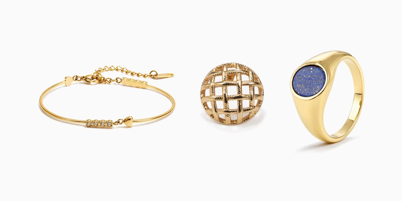 Gold Classic Knot Jewelry Stack