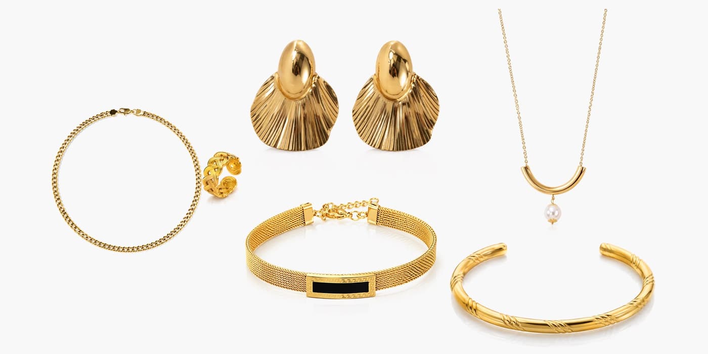 Shell Jewelry Layered Set