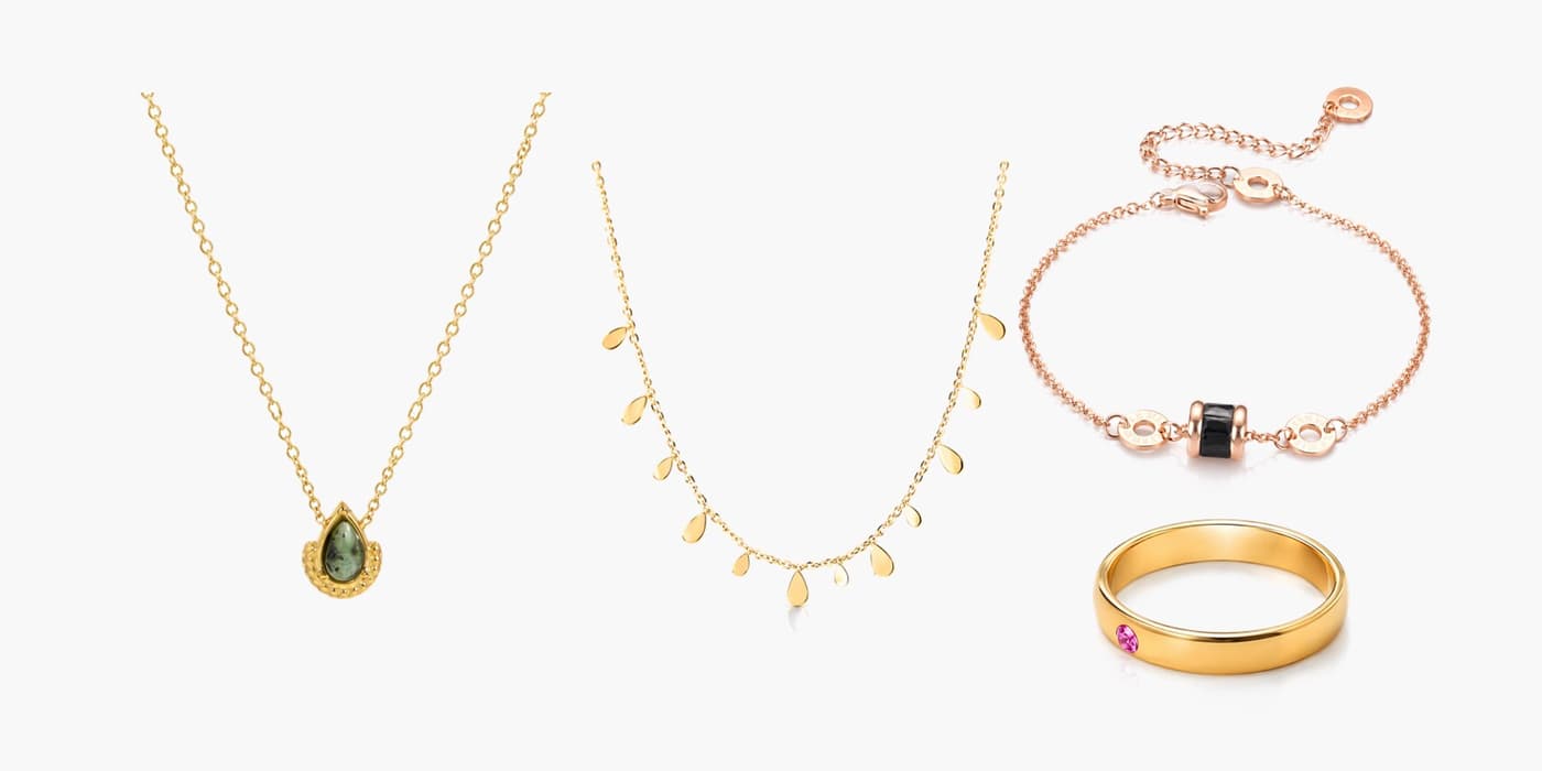 Teardrop Jewelry Layered Set